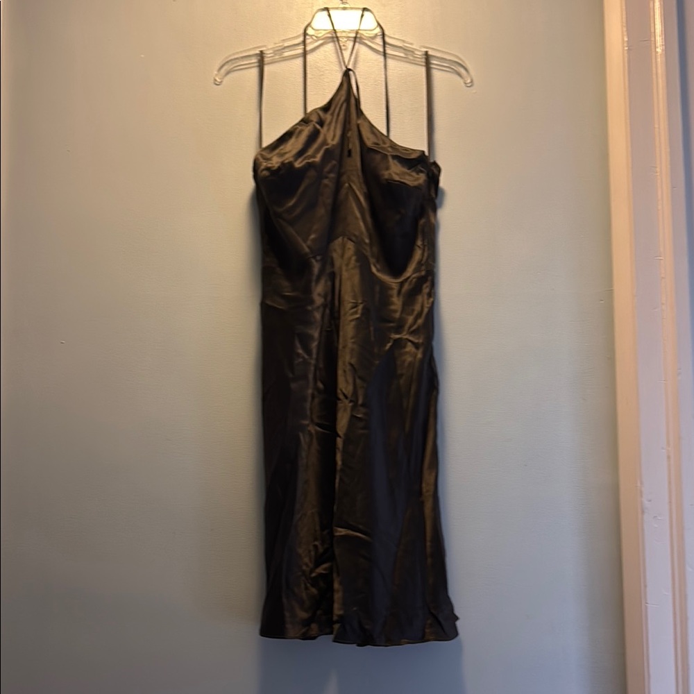 Moda International Brown Halter Slip Dress
